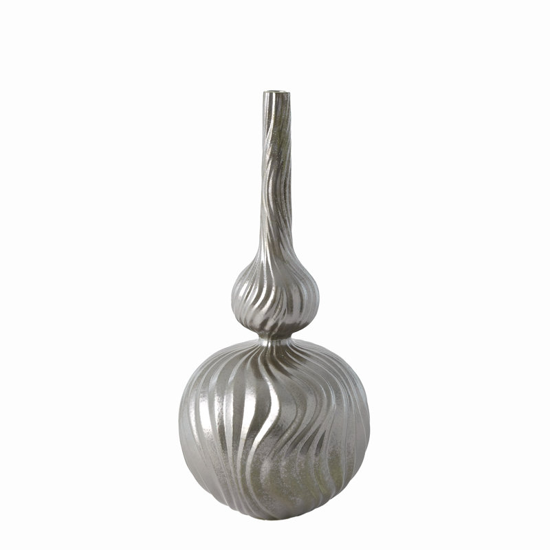 Magura Vase, 25" H x 11" W x 11" D, Mandarin