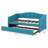 Upholstered Daybed Bed With Trundle Bed-931606391