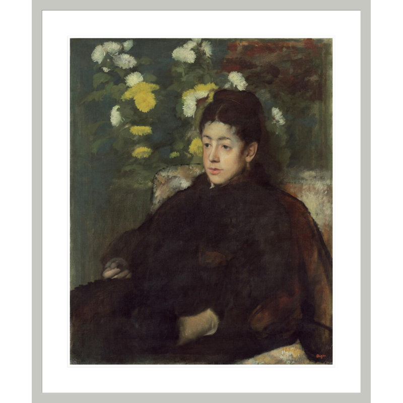 Mademoiselle Malo par Edgar Degas, impression giclée encadrée, H 39,82 po x l 33,5 po