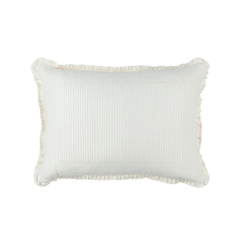 Battersea Lumbar Pillow Cover & Insert, 20" x 26", Ivory