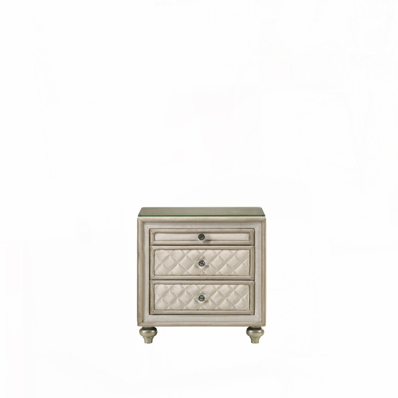 Table de chevet en velours