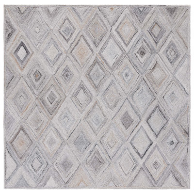 Liskeard Hand Tufted Geometric Area Rug 