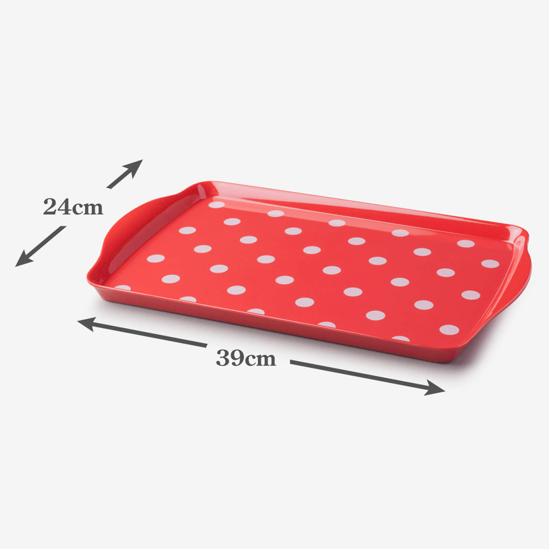 Zeal Melamine Tray, Red