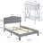 Polizzi Steel Piece Bedroom Set-363290867-363290864
