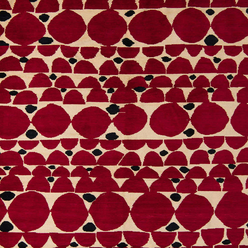 Abstract Indoor Rug, Square 6'
