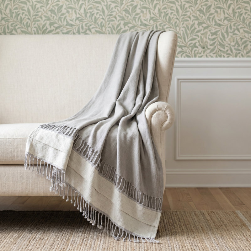 Barina Throw Blanket, Beige