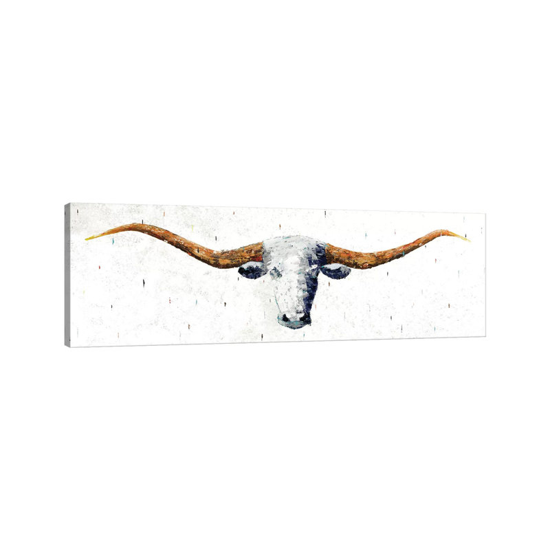 Giclée sur toile tendue Longhorn, H 12 po x l 36 po