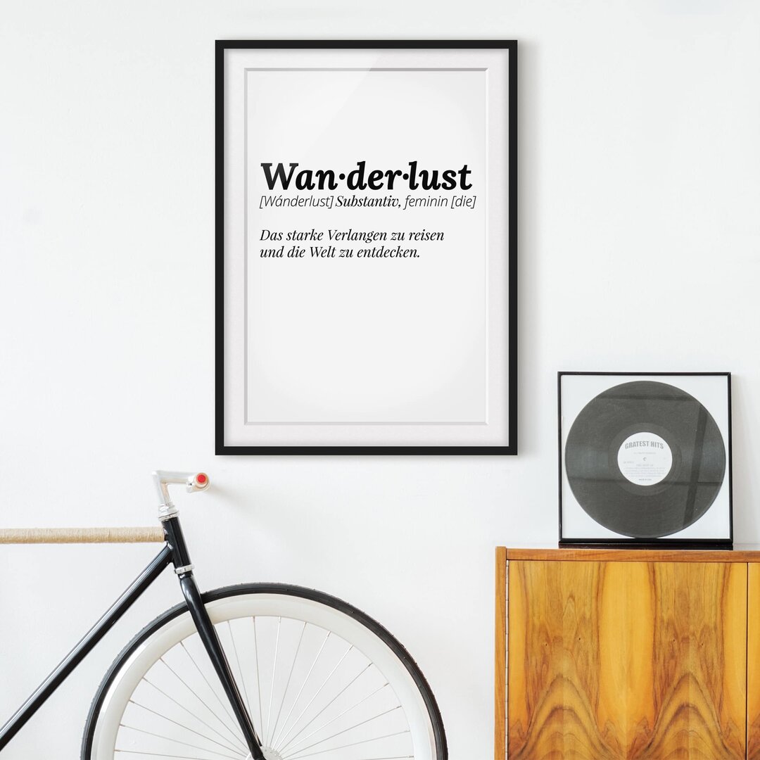 Poster Die Definition von Wanderlust