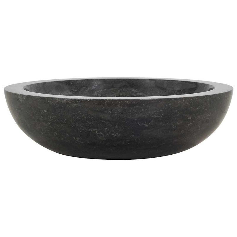 Emeline Marble Countertop Basin, Black