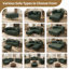 Canapé modulaire Chesterfield avec 3 coussins