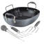 Anolon Advanced Home Hard Anodized Nonstick Roaster / Roasting Pan With Utensil Set, 6 Piece, Moonstone