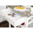 Macy Rolling Granite Kitchen Cart with Utility Drawer & Basket-22916604-128495253