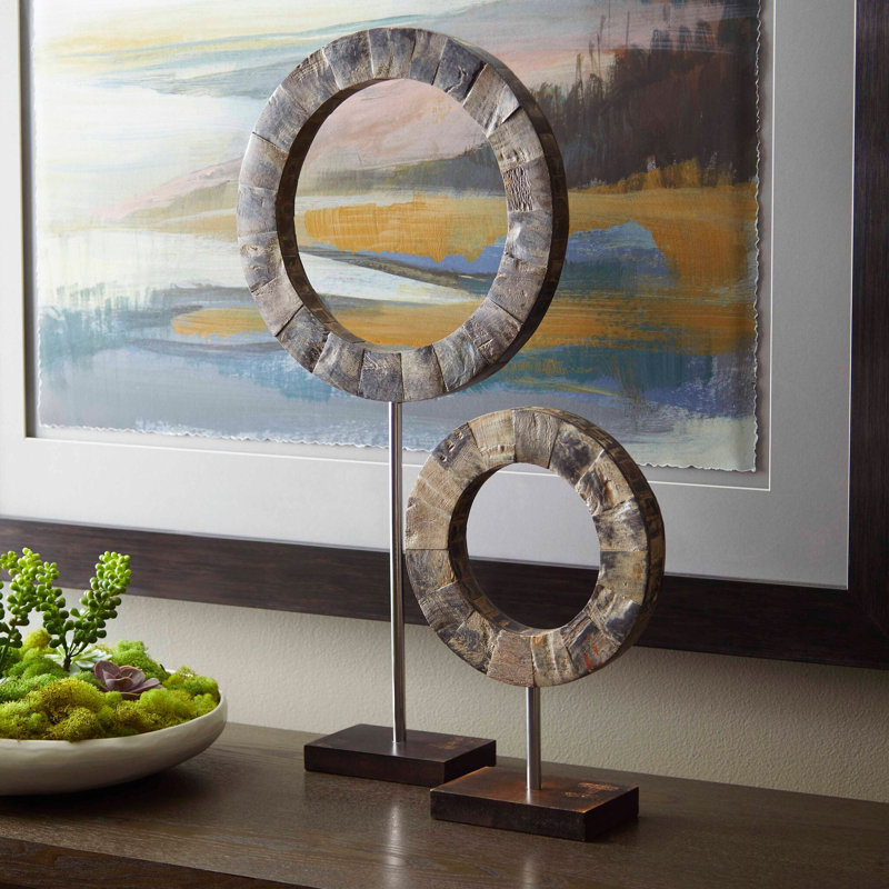 Elon Ceramic / Porcelain Decorative Bowl 1, 2.75" H x 10.75" W x 10.5" D