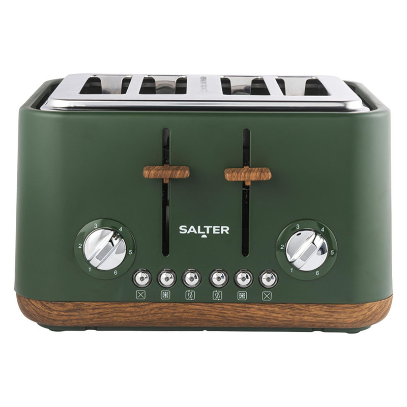 SALTER TORONTO 4 SLICE TOASTER - GREEN