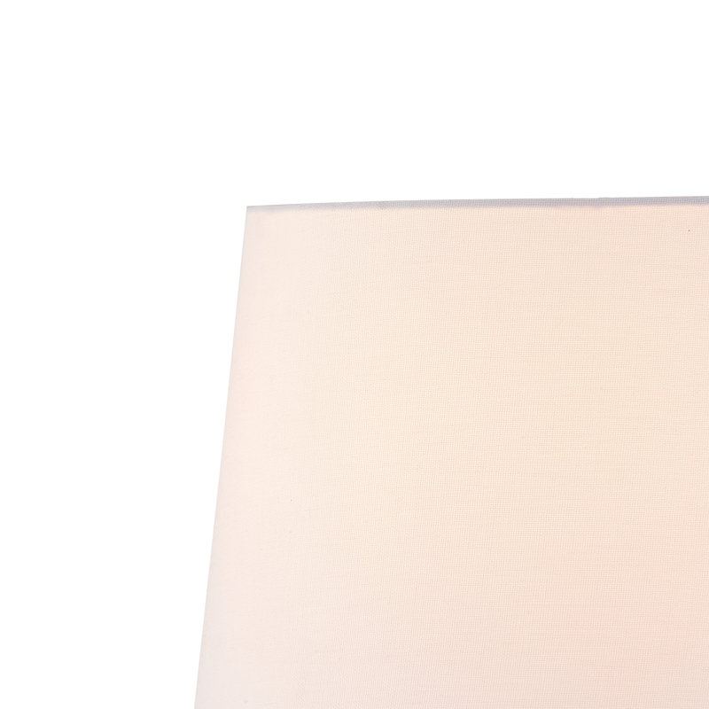 Ensemble de lampes de table en céramique bleues modernes 14,5 po avec abat-jour en lin blanc préassemblé, Bleu