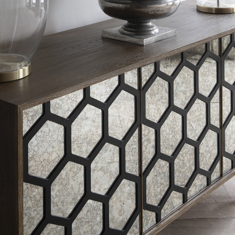 Falaq 160cm Solid Wood Sideboard