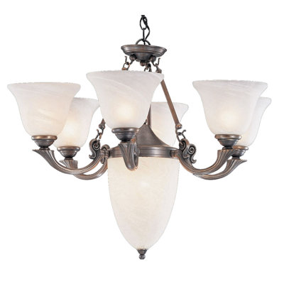 9 - Light Wagon Wheel Chandelier