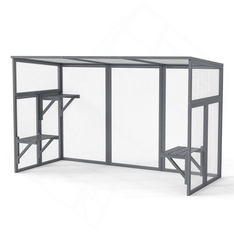 Cage pour chat Aulo, Gris