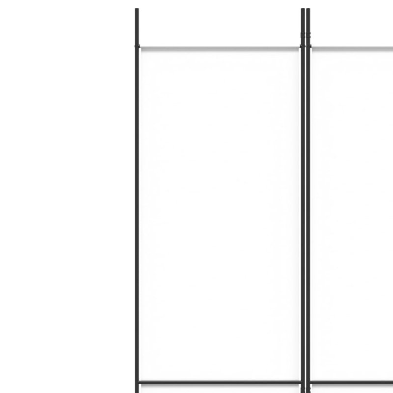 Kasimir Folding Room Divider, 6, 220cm H x 300cm W, White