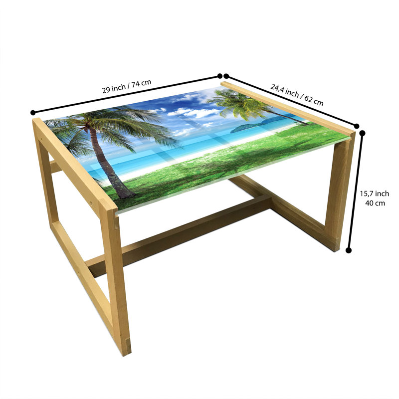 Jadel Sled Coffee Table, 62cm H x 74cm W x 40cm D