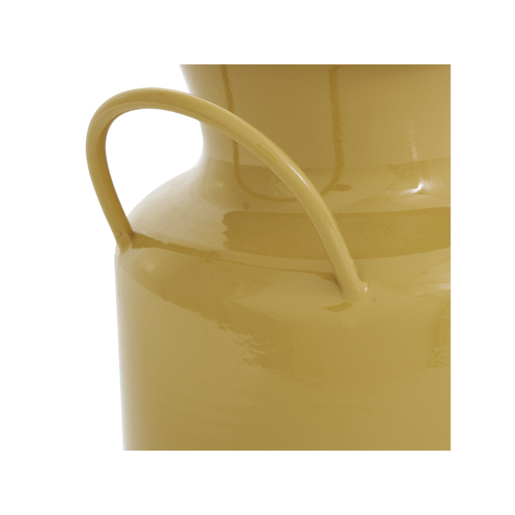 Hays Metal Table Vase, Small, Yellow/Brown