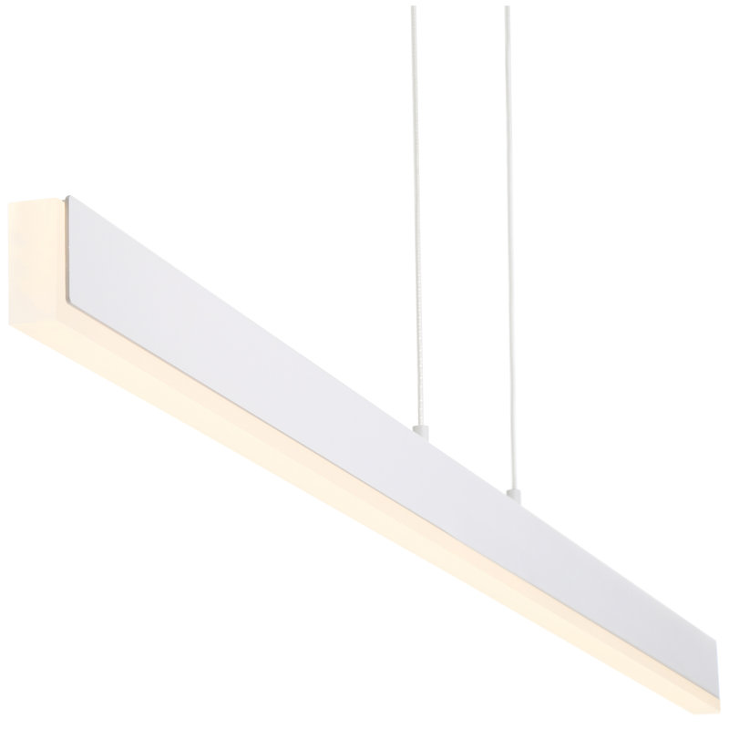 Gillyard 1 - Light LED Kitchen Island Pendant, Matte White