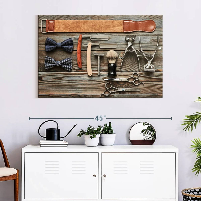 Barber Gear Set, 26" H x 39" W