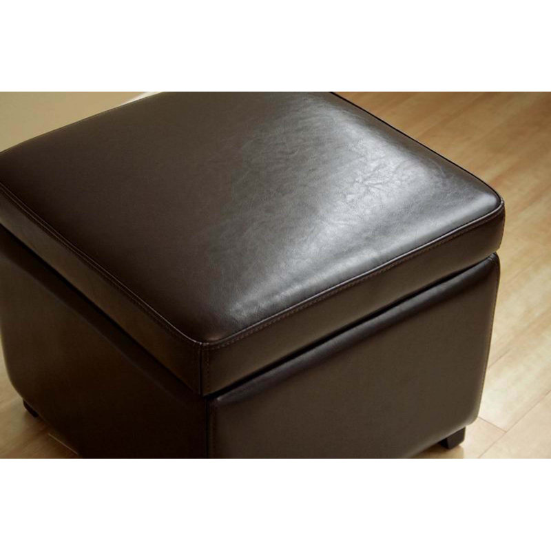 Cate Faux Leather Ottoman