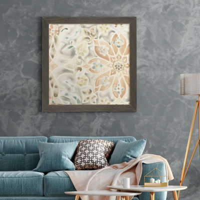 Carreaux terre cuite-toile de qualité supérieure-prête à accrocher-reproduction sur toile encadrée