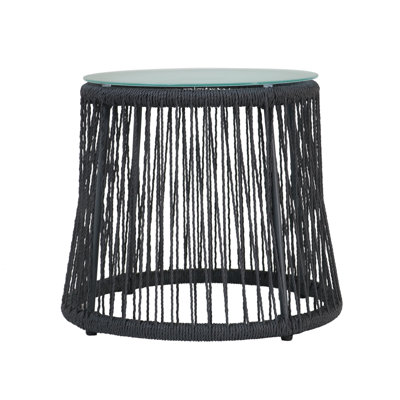 Kettering Glass Side Table by Bay Isle Home