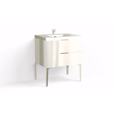 Avila 30" W Freestanding Single Bathroom Vanity with Dean Leg