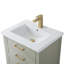 Meuble-lavabo simple 24 po avec comptoir en céramique Vicini-117574237