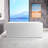 59'' x 29.5'' Freestanding Rectangular Acrylic Soaking Bathtub with Built-In Storage-60822957