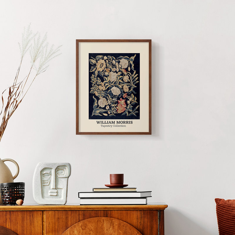 William Morris Framed Print CXCVIII, 14" H x 11" W, Natural