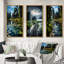 «Lakehouse Whispering Waters», 3 pièces sur toile-1396524451-1396524453