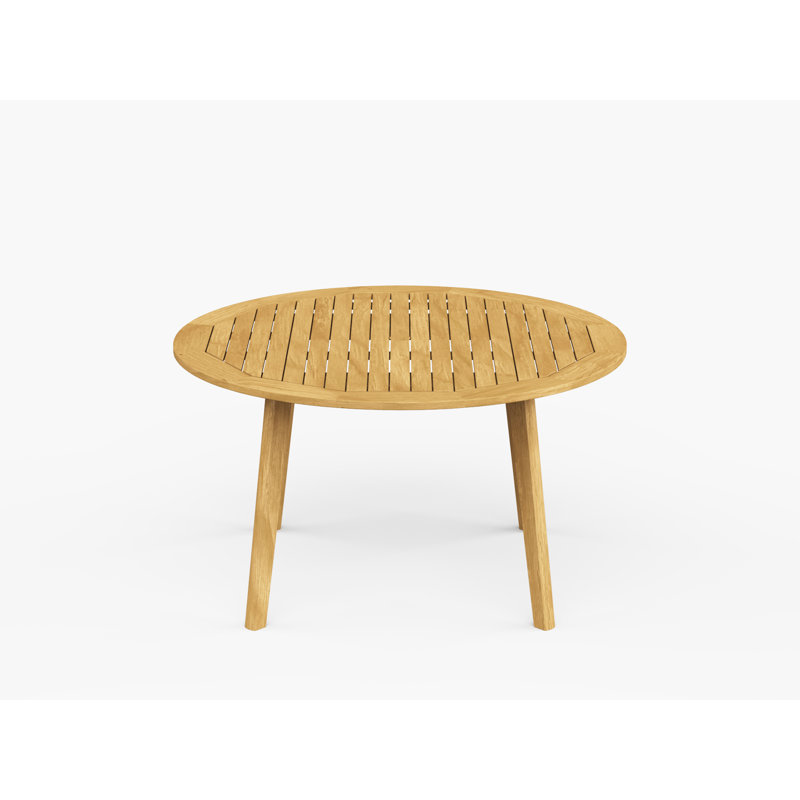 Foundations Outdoor Round Dining Table, Honey Brown