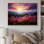 «Pink Crimson Flower S Embrace II», reproduction sur toile
