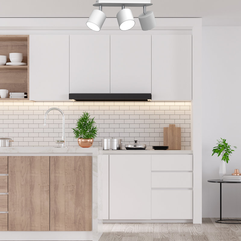 Semi Flush Mount, White