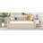Full Size Upholstered Daybed With Trundle And Wood Slat Support-2019526255