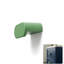 Poignée de meuble ovale moderne Mid-Century ROUS - Poignée de tiroir en aluminium, olive (vert) -90840674