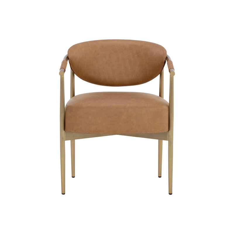 Fedoro Upholstered Arm Chair, Brown