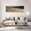 Dusty Autumn Horses 1 Piece Wrapped Canvas Panoramic Wall Art-466719174