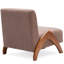 Chaise d'appoint rembourrée avec pieds en bois-1789125788