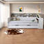 Lits en bois multifonctionnels, conception de rangement blanc antique pour les espaces compacts