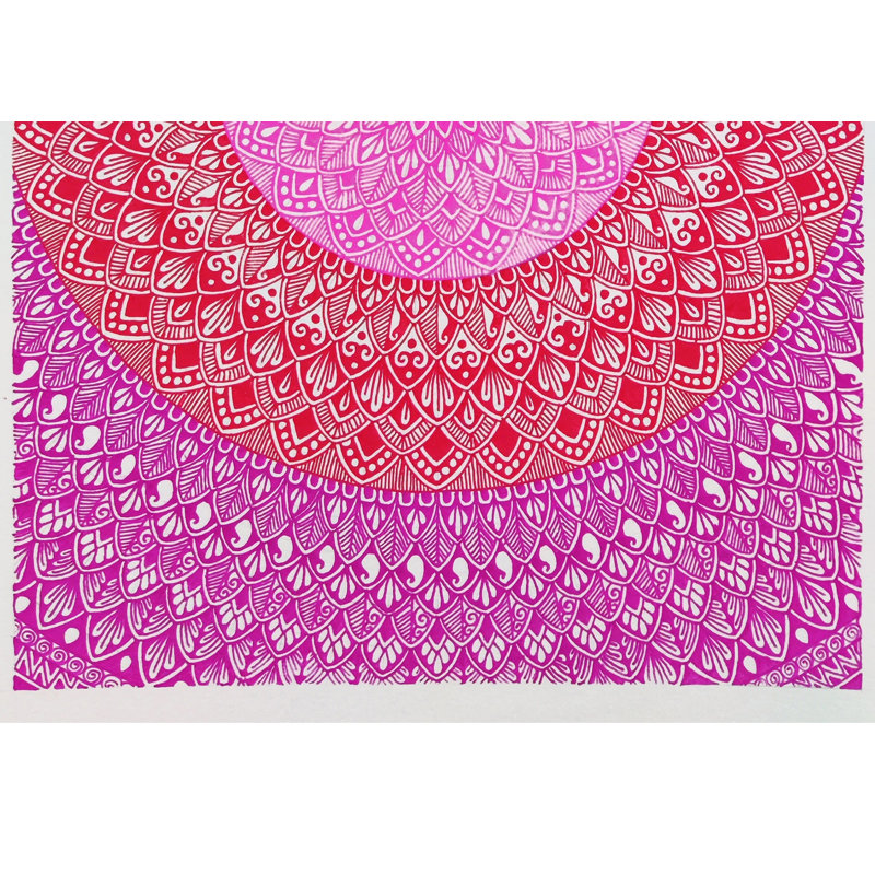 Œuvre de mandala multicolore | Belle peinture | Par Kirti Sai