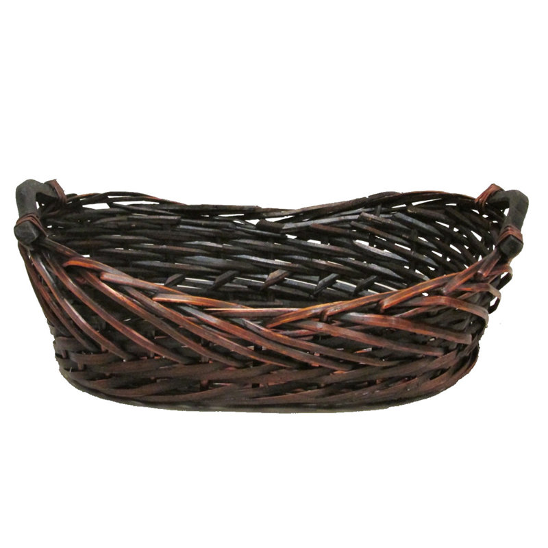 Panier en bois massif split willow bateau, Satiné