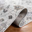Tapis floral ivoire / gris-448701354