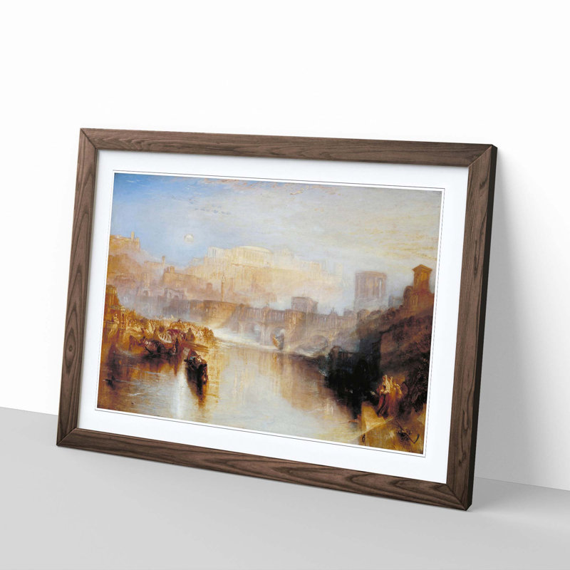 J.M.W. Turner - Single Picture Frame Painting, Walnut