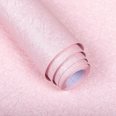 15.7''×118'' Embossed Peel and Stick Silk Texture Contact Paper Self-Adhesive Wallpaper Roll
