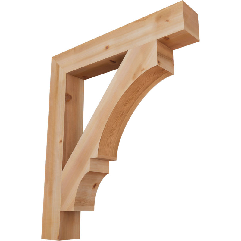 Support de bloc Balboa, L 5 1/2 po x P 38 po x H 44 po, Cèdre rouge de l'Ouest lisse